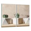 GLASS CUTTING BOARD 2x 30x52 CACTUS