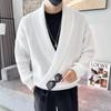 Herbst/Winter 2025 Herren V-Ausschnitt Lockerer Freizeit Pullover Strickware Oberteil