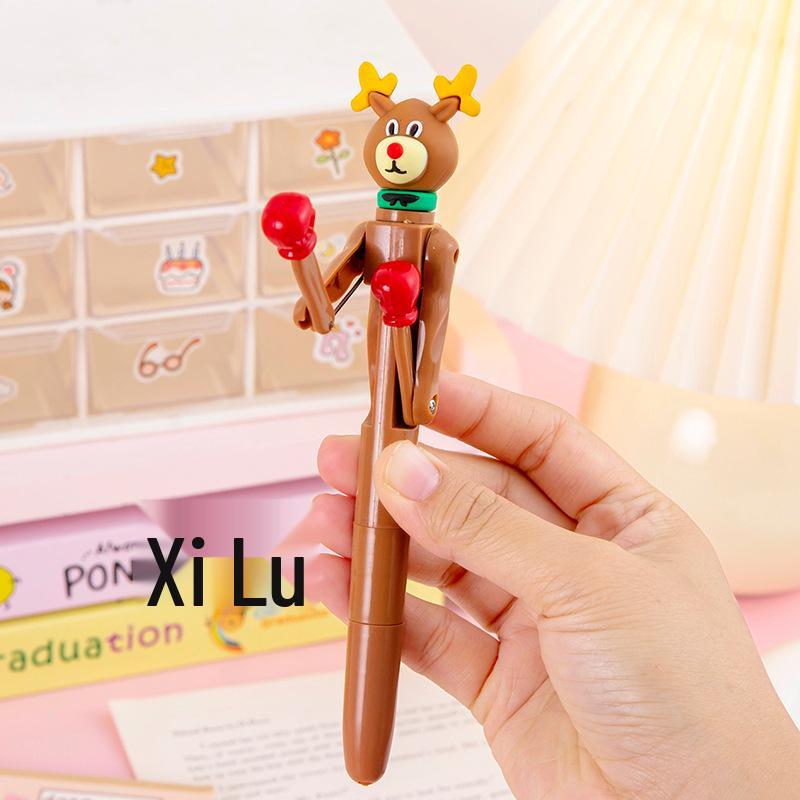 Creative Boxing Ballpoint Pen - Fun Student Interaction and Stress Relief for Halloween and Christmas