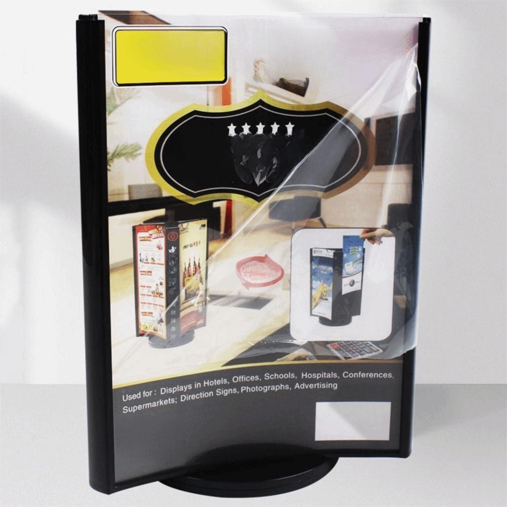 Transparent Acrylic Revolving Table Card A4/A5 Menu Sign Holder Letter Board