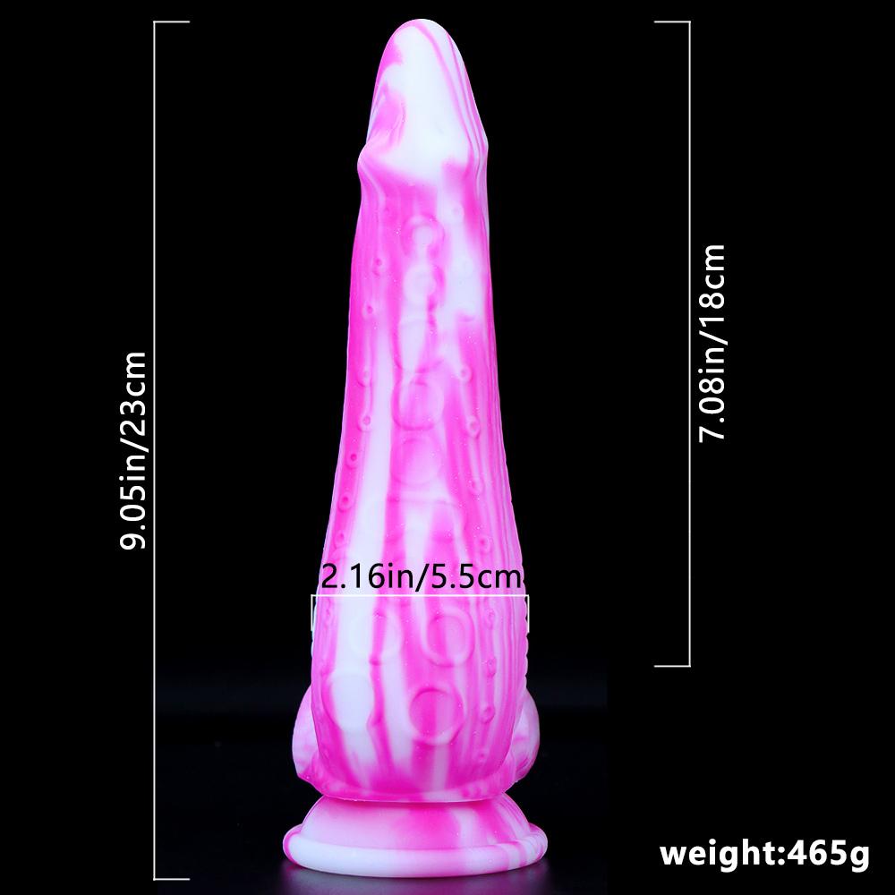23cm Animal Dildo Color Realistic Silicone Fake Penis Adult Toys Masturbation For Women