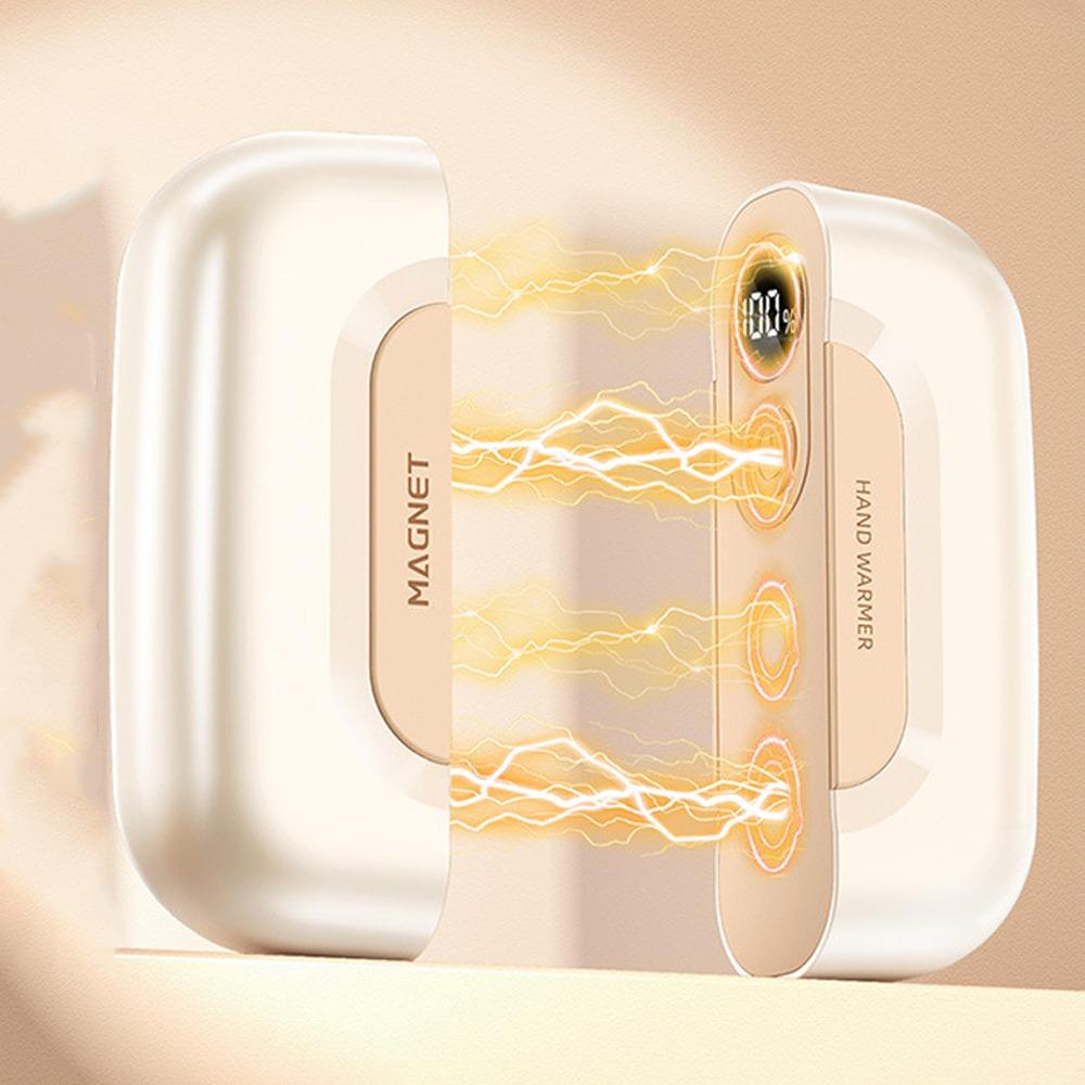 Plastic Magnetic Hand Warmer USB Charging Fast Heating Electric Warmer Safe Heating 3 Speed Adjustable Portable Hand Warmer