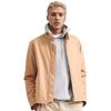 Frühlings- und Herbstjacke Jacke Herren Stehkragen Reißverschluss Einfarbig Jacke