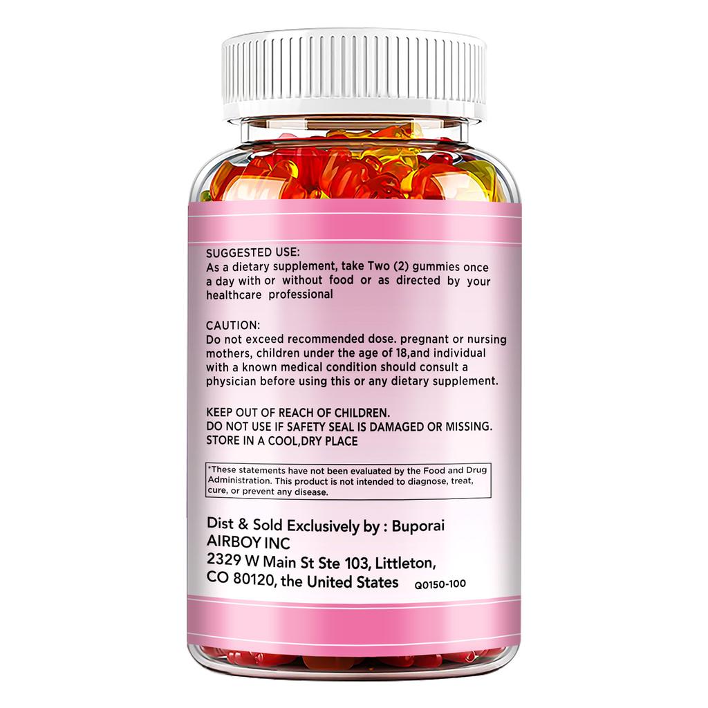 Ricco di estratti di vitamina C ed E, contenente 2500 microgrammi, biotina ed estratti di collagene, adatto agli adulti