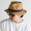 Reck Hatter PAPER BLADE HAT Camel Paper Straw Size L Men's RH-207 Fedora, Hat, Spring, Summer, Autumn, Camel,