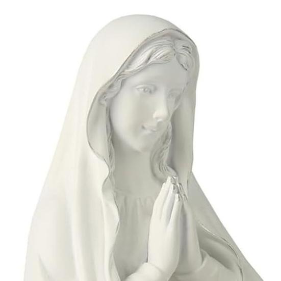 Virgin Mary Statue Rosary Holder Our Lady Rosary Bowl Resin Figurine Sculpture Home Office Bookshelf Desktop Decoration Ornament