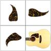 Yellow Pastes Pattern Guitar Anti-Scratch Guard Plate PVC Guitar Pickguard Self-Adhesive Scratch Plate Guitar Part