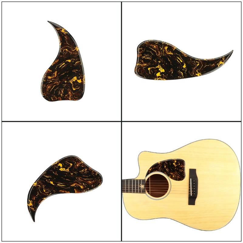 Yellow Pastes Pattern Guitar Anti-Scratch Guard Plate PVC Guitar Pickguard Self-Adhesive Scratch Plate Guitar Part