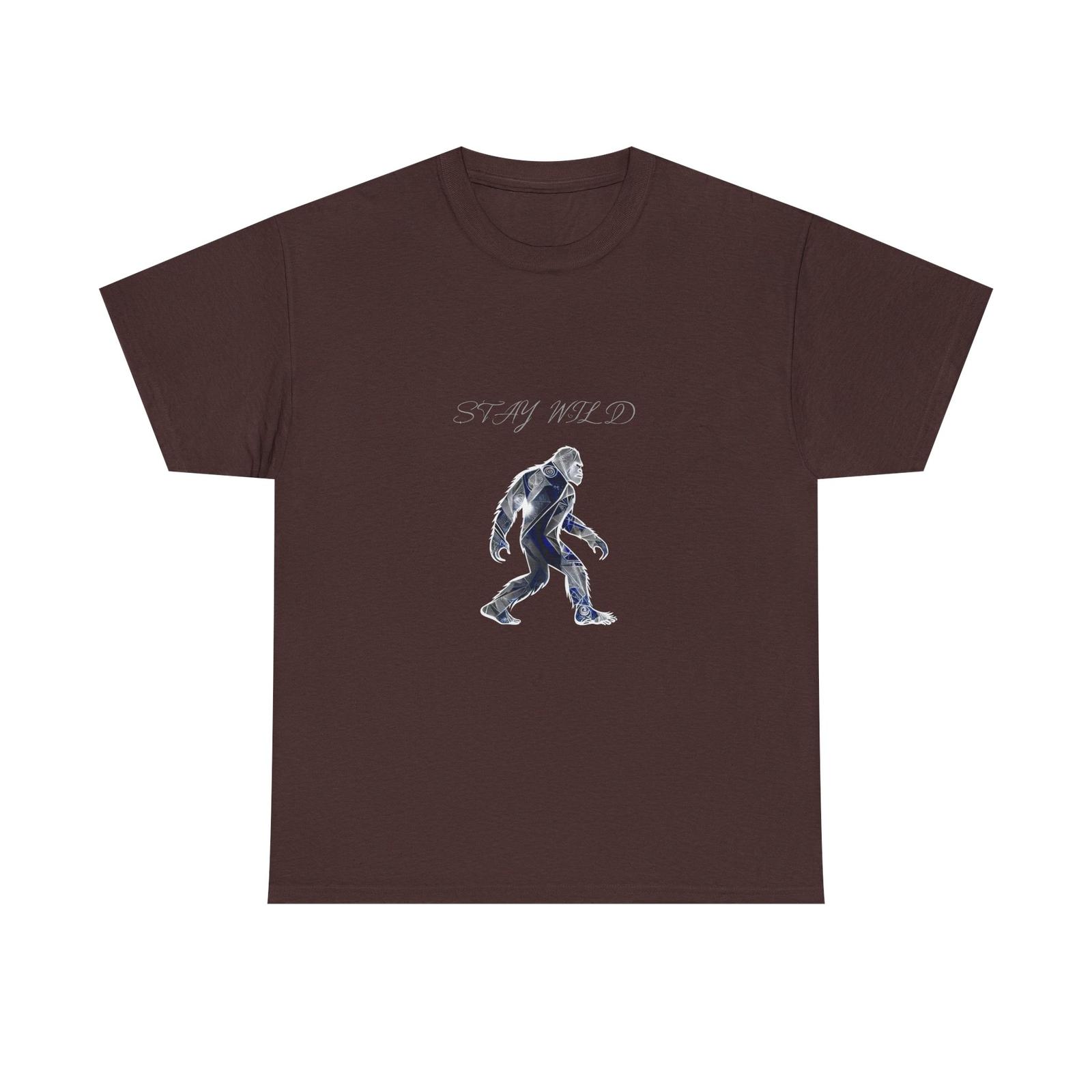 Stay Wild Bigfoot Tee, Graphic T-Shirt, Nature Lover Shirt, Sasquatch Apparel 3XL