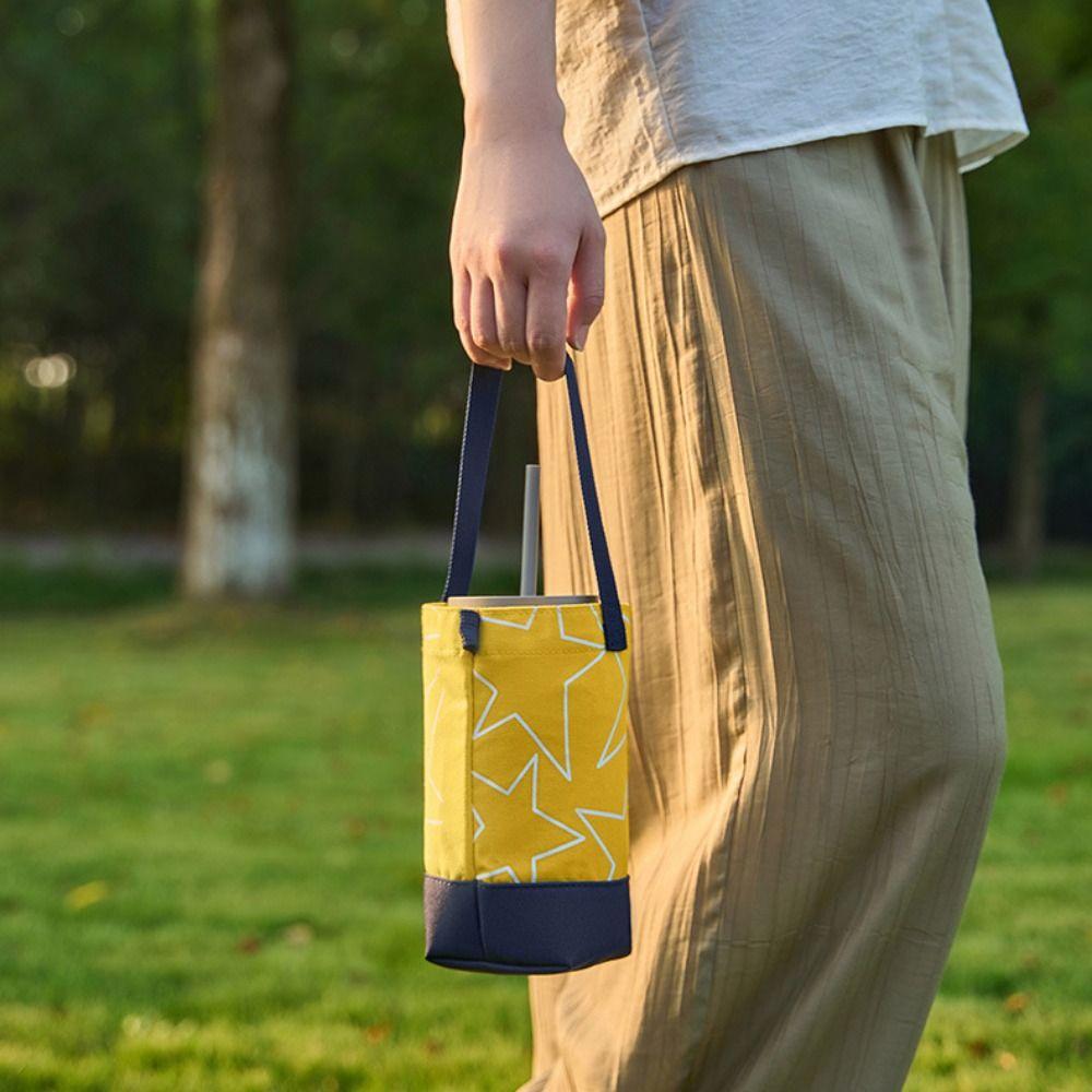 Printed Water Bottle Cover Water Bottle Holder Small Storage Bag Fashionable Crossbody Bag Hiking