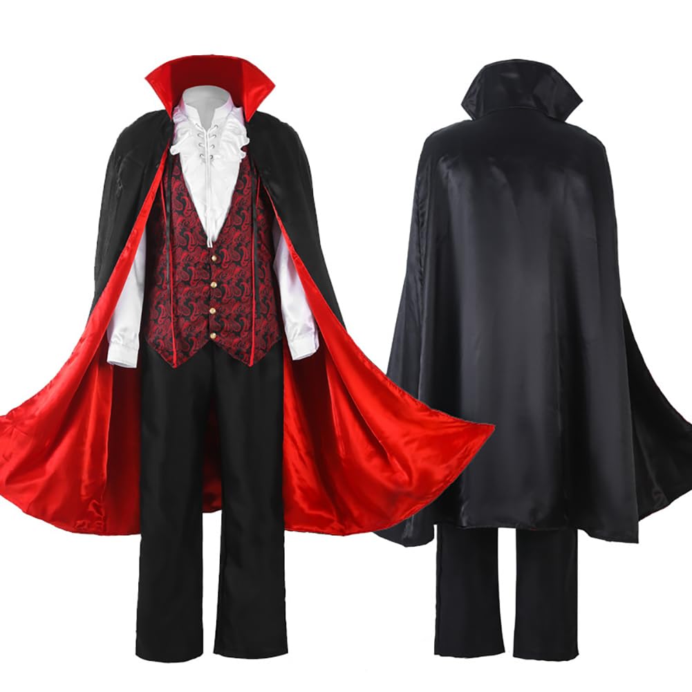 

LJZM Halloween Vampire Dracula for School and Parties Men s Costume, Costume, Nobles, Counts, Festivals, (Size M) чёрный