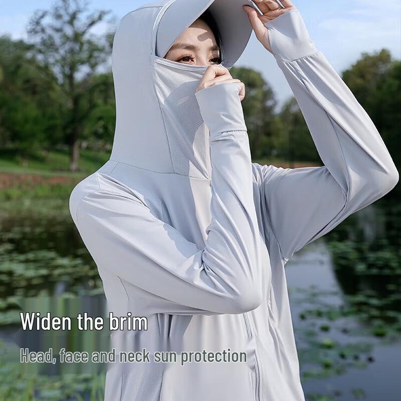 Miling Women's Detachable Brim Ice-feel UV Protection Sun Shirt