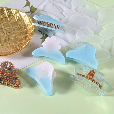 Odorless Ornaments DIY Resin Epoxy Hair Claw Clips Mold Silicone Mould Shark Hair Pin Hairpin Mold