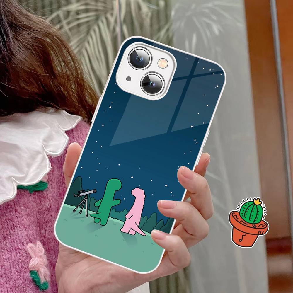 

Мультяшное закаленное стекло J-Joguman Studio для iPhone 14 13 12 11 Pro Mini XS MAX 14Plus X XS XR Чехол iphone X