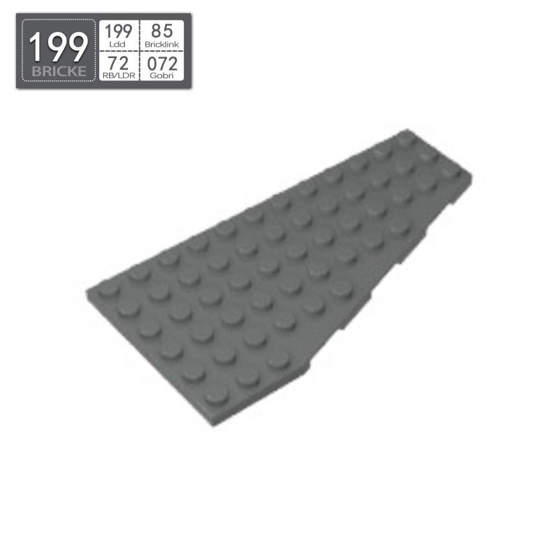 BRICKE 30356 6x12 Right Wedge Plate, LEGO-Compatible Building Block