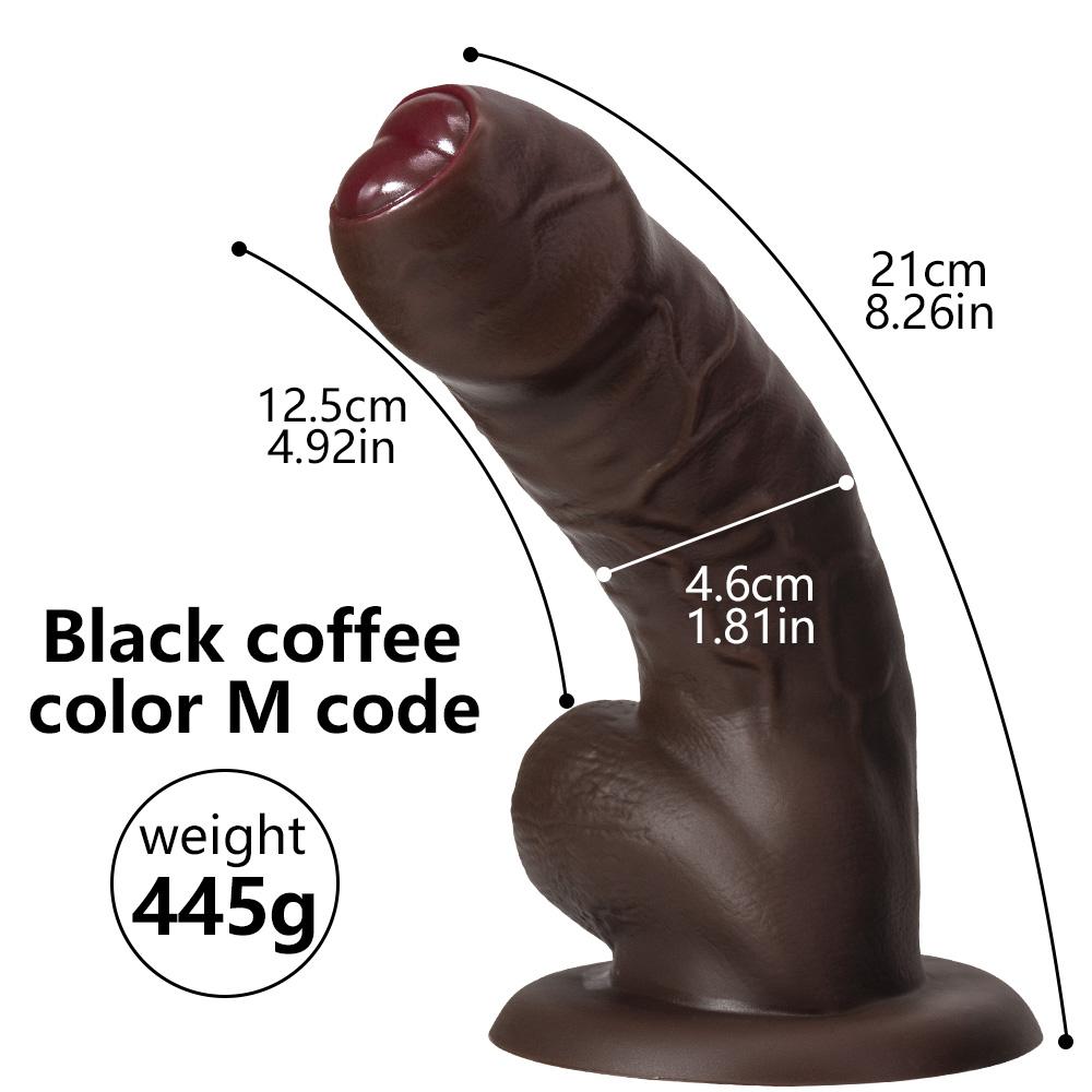 Black Wight Brother dvojitý tekutý silikonový make-up na umělý penis Žena masturbátor Tlustý dlouhý prázdninový penis sexuální potřeby pro dospělé