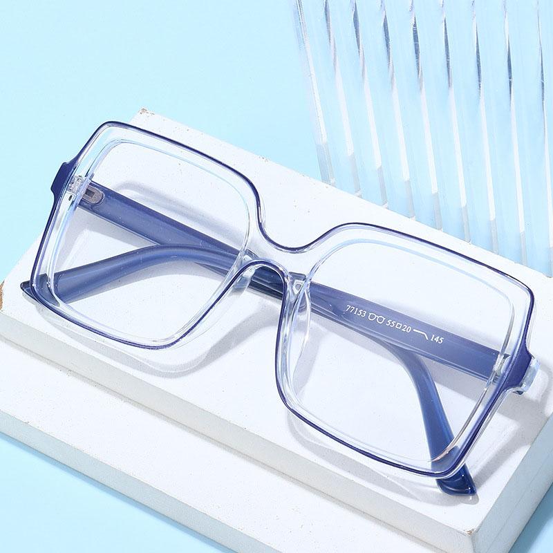 Vintage Stylish Eyeglass Frame for Women Square Shape Anti Blue Light Men Eyewear European American Style Woman Glasses Frames