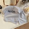 2 Stück/Set Sommer Baby Jungen Mode Gestreiftes T-Shirt Shorts Kleinkind Mädchen Kleidung Anzug Kinder Freizeitkostüm Kinder Trainingsanzüge