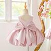 Robe de bal à nœud pour fille, Concours, Nouveau-né, Hôte, Formel, Jeune enfant, Premier anniversaire, Soirée cocktail, Princesse, Robe de baptême