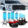 Headlights Fit For GMC Acadia 2007-2012 Halogen Headlight Bulbs,H7 High Beam+ H11/H8/H9 Low Beam+ H16 Fog Light Combo,Plug And Play,Pack of 6 (GMC