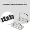 Scubas Diving Sidemount Webbings Strap Fixing Buckles Stainless Steel Knurled Buckles for Underwater Equipment