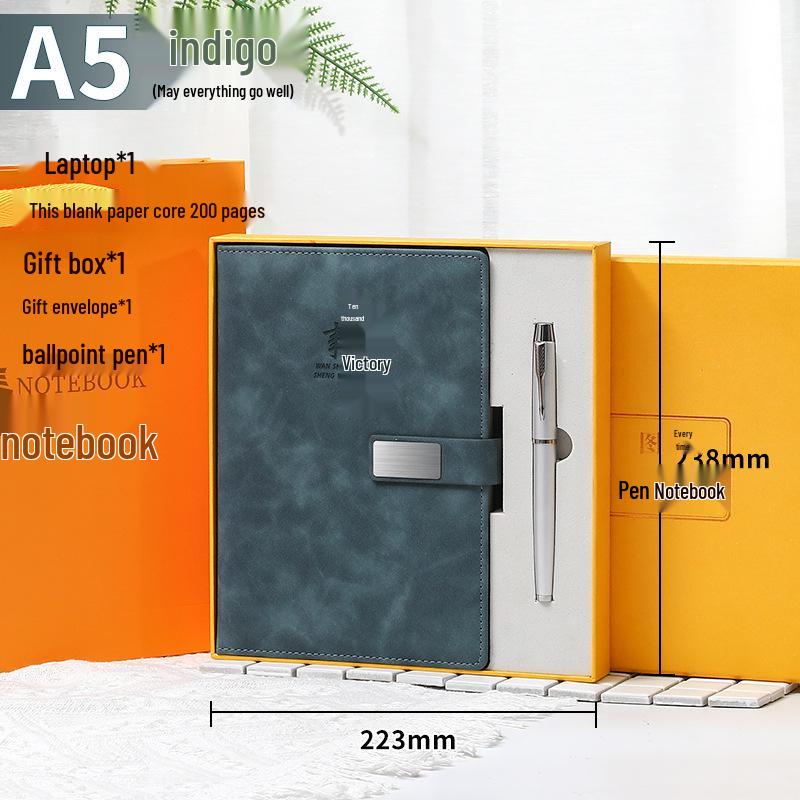 Deluxe A5/B5 Business Planner Notebook with Custom Logo Gift Box