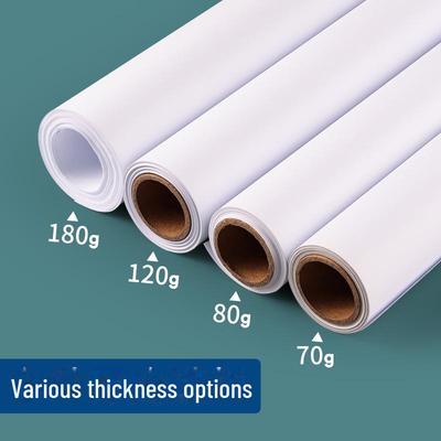 Rolo de papel de desenho infantil extra longo - Tela branca grande para pintura