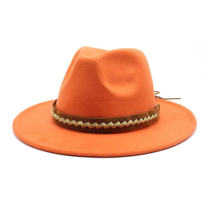 Men'S And Women'S Woolen Hats, Felt Hats, British Casual Jazz Hats, Gentleman'S Top Hats