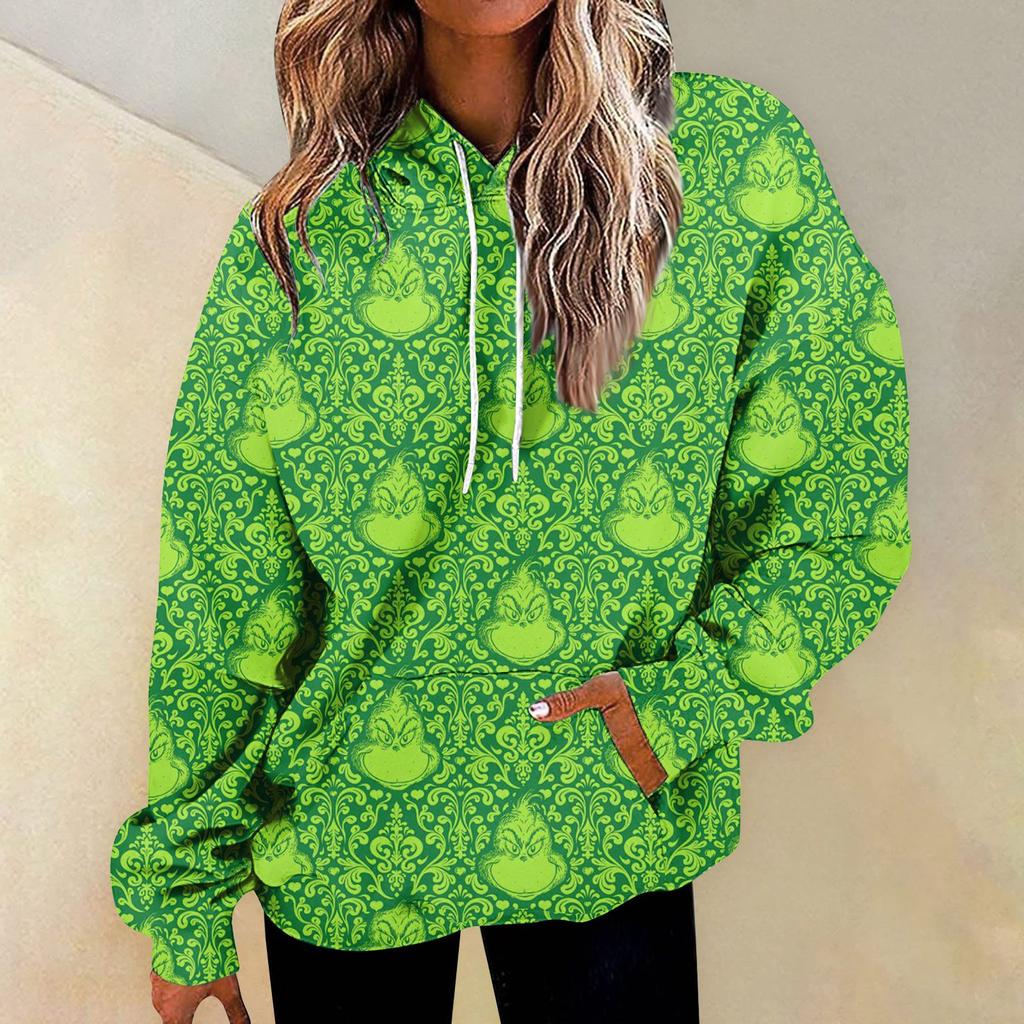 Women's Fashion Daily Versatile Casual Crewneck Sweatshirts Graphic Daily Long Sleeve Gradient Patchwork Printed Top Sweatshirts