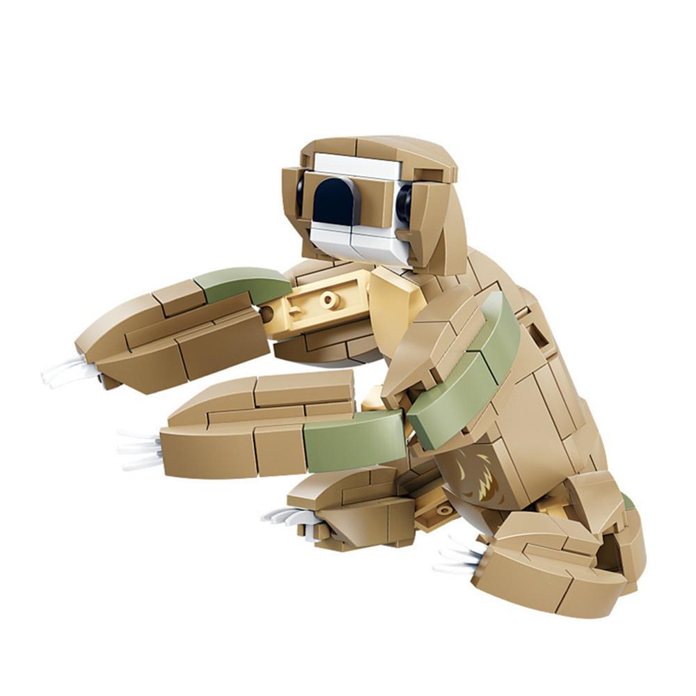 Tiere Figuren Fuchs Känguru Giraffe Figur Modell Bausteine Kits Spielzeug Für Kinder Wilde Tier Kinder Geschenke