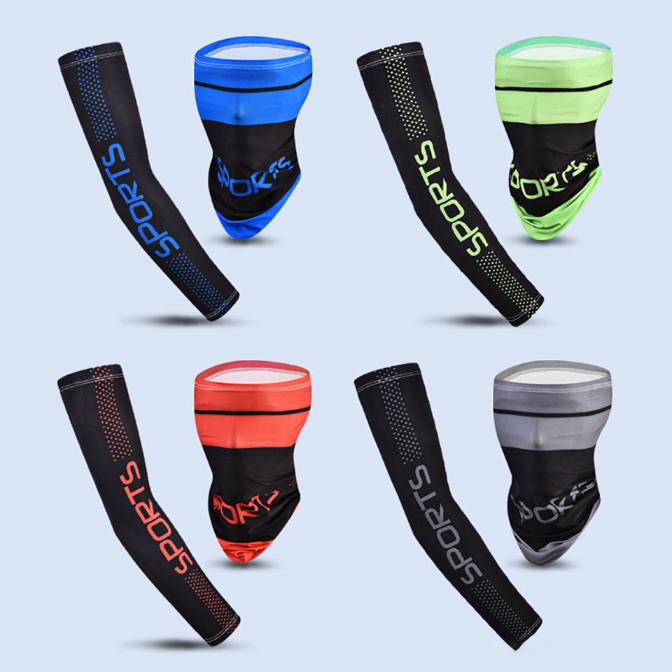 Summer Sunscreen Ice Sleeve Stretch Thin Breathable Arm Cover for Outdoor Sports Cycling Driving Fishing Men Women