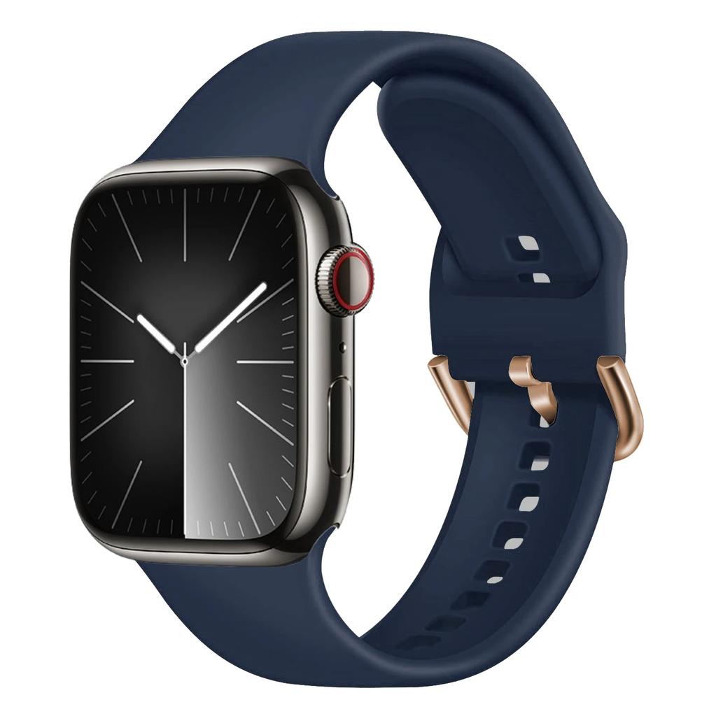 Silicone Strap For Apple Watch Band 11 10 9 8 7 46mm 42mm 45mm 41mm Ultra 3 49mm Sports Bracelet iWatch 6 5 4 SE 44mm 40mm Belt