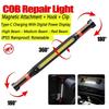 LED Magnetic Work Light Rechargeable Underhood Work Lamp with Hooks & Rotating Magnetic Base For Car Repairing Emergency