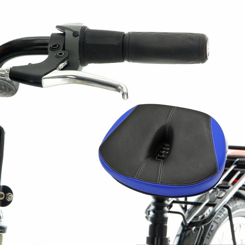 2 PCS Selle de vélo surdimensionnée en mousse à mémoire de forme de