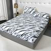 Leopard Wild Print Microfiber Bed Fitted Sheet- Comfort, Hypoallergenic, TwinFullQueenKing Size, Add A Bold Statement