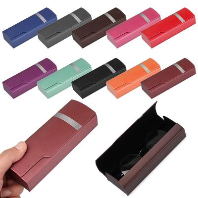 Υψηλής ποιότητας προστατευτικό γυαλιών PU Myopia Glasses Box Θήκη γυαλιών ανάγνωσης Steel Ribbon Glasses Box