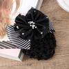 Women's Daily Cubic Decorative Ribbon Hair Net Updo Hair Net