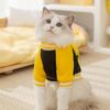 Autumn and Winter Pet Clothing Contrasting Color Insert Shoulder Strap Satchel Into Kitten Small Puppy Two Feet Puppy Dog Cat Sweater