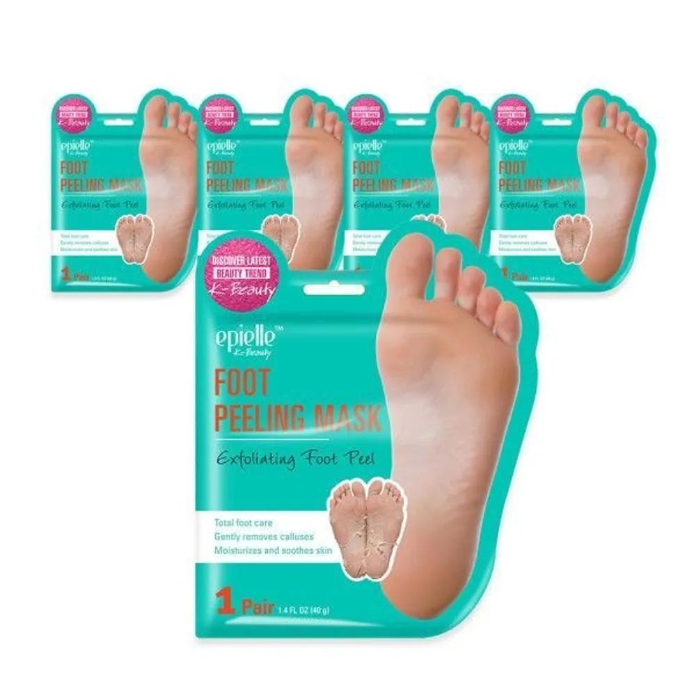 Epielle Thick Dead Skin Cell Care Foot Peeling Mask Pack 5-Pack