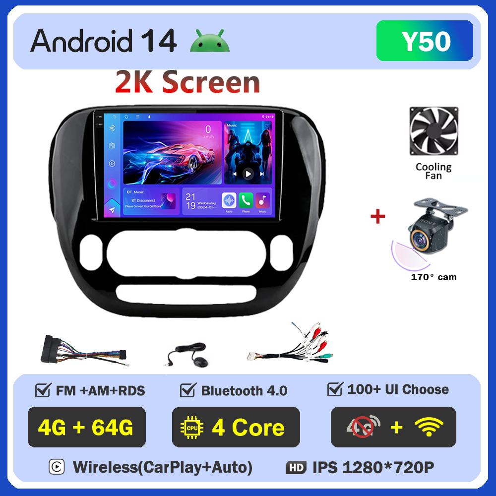 For KIA Soul 2013-2019 Car Radio Player Car Carplay Screen Autoradio Mirror Link Car Intelligent Systems Touch Screen AutoMotive