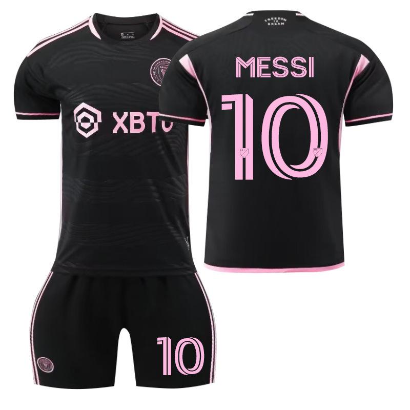 2324 Miami International away black Messi No. 10 Suarez No. 9 jersey socks football jersey wholesale 16#