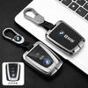 Zinc Alloy Leather Car Smart Renmote Key Case Cover Protection Holder Shell For BMW I3 I8 Series Keyless Keychain Accessories mkcr49