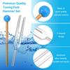 Azwamkue 432 Hz Tuning Fork with Hammer, Healing Sound for Healing Therapy and Yoga, Aluminum Alloy Tuning Fork, Silver