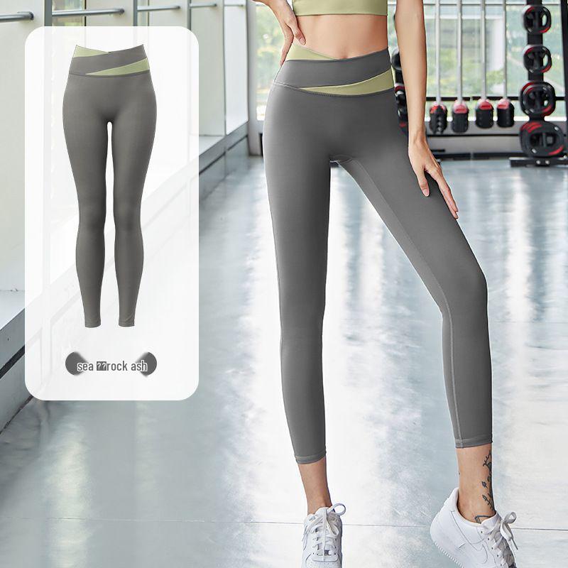 Completo da Yoga Donna Senza Cuciture – Asciugatura Rapida, Controllo Addominale, Pantaloni Lunghi per Corsa, Fitness Indoor e Danza