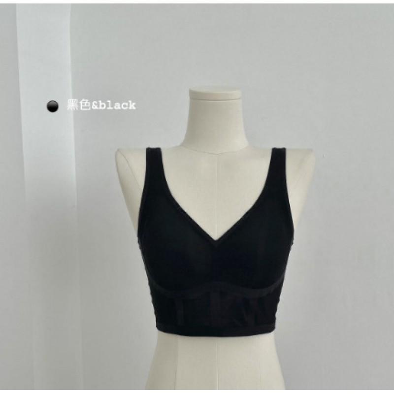 Womens Seamless Wireless Bralette Thin Breathable Padded Vest Style Comfortable Underwear