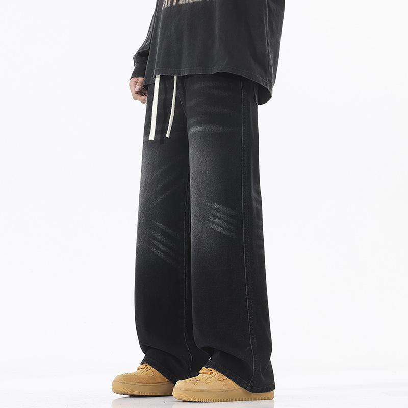 

Американские ретро джинсы с усами, мужские свободные прямые брюки в пол XXXL