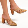 Fashion 2025 Summer Spring New Women Sandals Fashion Pointy Shallow Designer Women Shoes High Heels Non-slip High-heeled Sandals Women