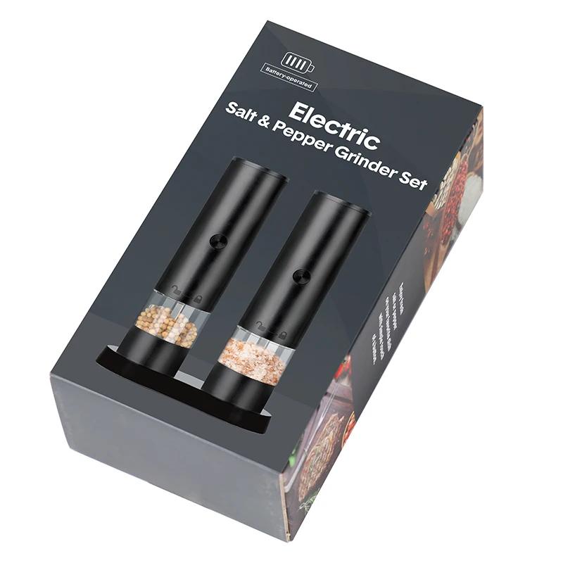 Nowy Akumulatorowy Elektryczny Młynek do Soli i Pieprzu Regulowana Grubość Duża Pojemność Automatyczne Młynki do Przypraw Narzędzie do Gotowania Kuchennego