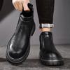 Golden Sapling High Quality Retro Men Motorcycle Boots New Microfiber Leather Men Boot Shoes Outdoor Thick Soled Slip-on Booties