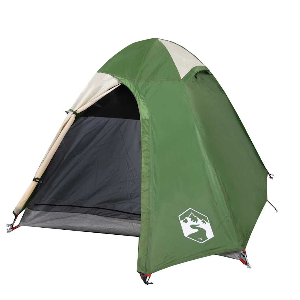 Vidaxl Tourist Tent, 2-Person, Dome, Green, Waterproof